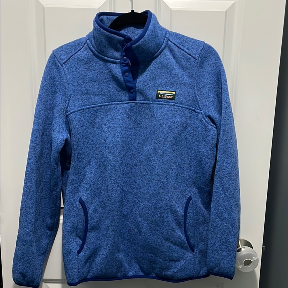 L.L. Bean Blue Pullover Fleece